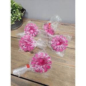 Tupperware Cake Divider Slice Guide 12 Even Pieces Flower Pie Tool Pink Set of 5